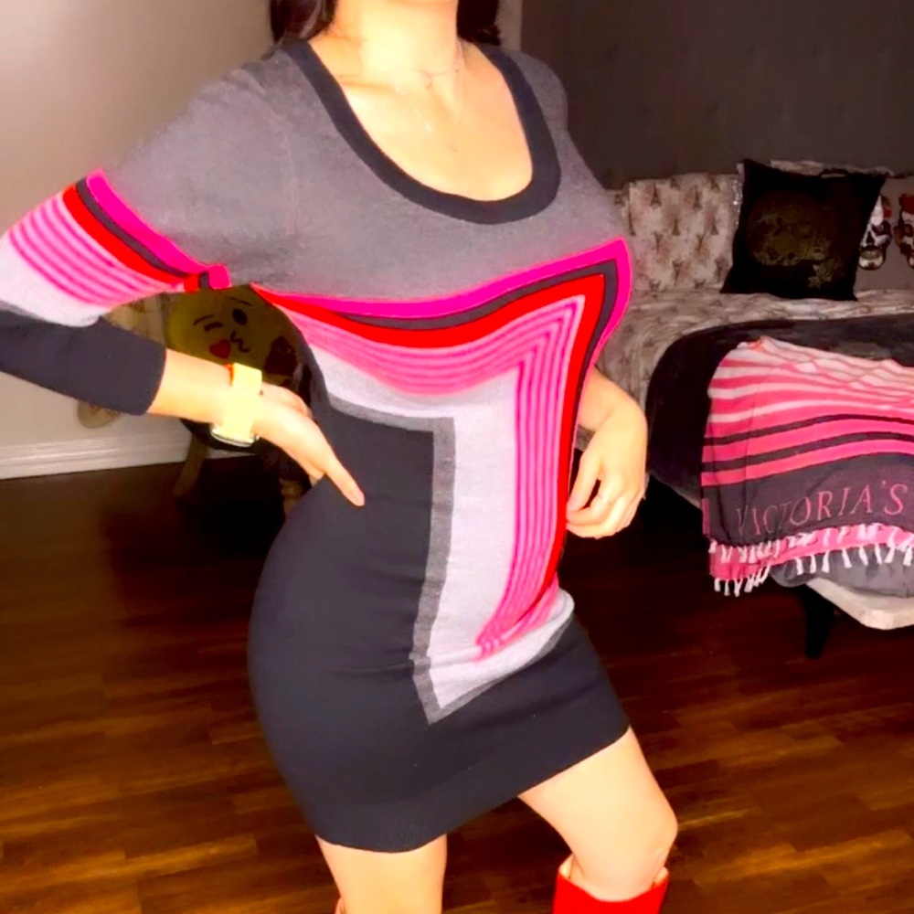 Multicolor Sweater dress